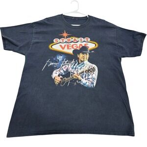 George Strait Strait To Vegas T-Mobile Arena Concert T-Shirt Black Mens XL